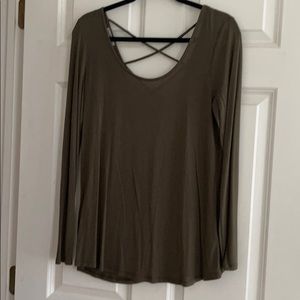 Open Back long sleeve tee